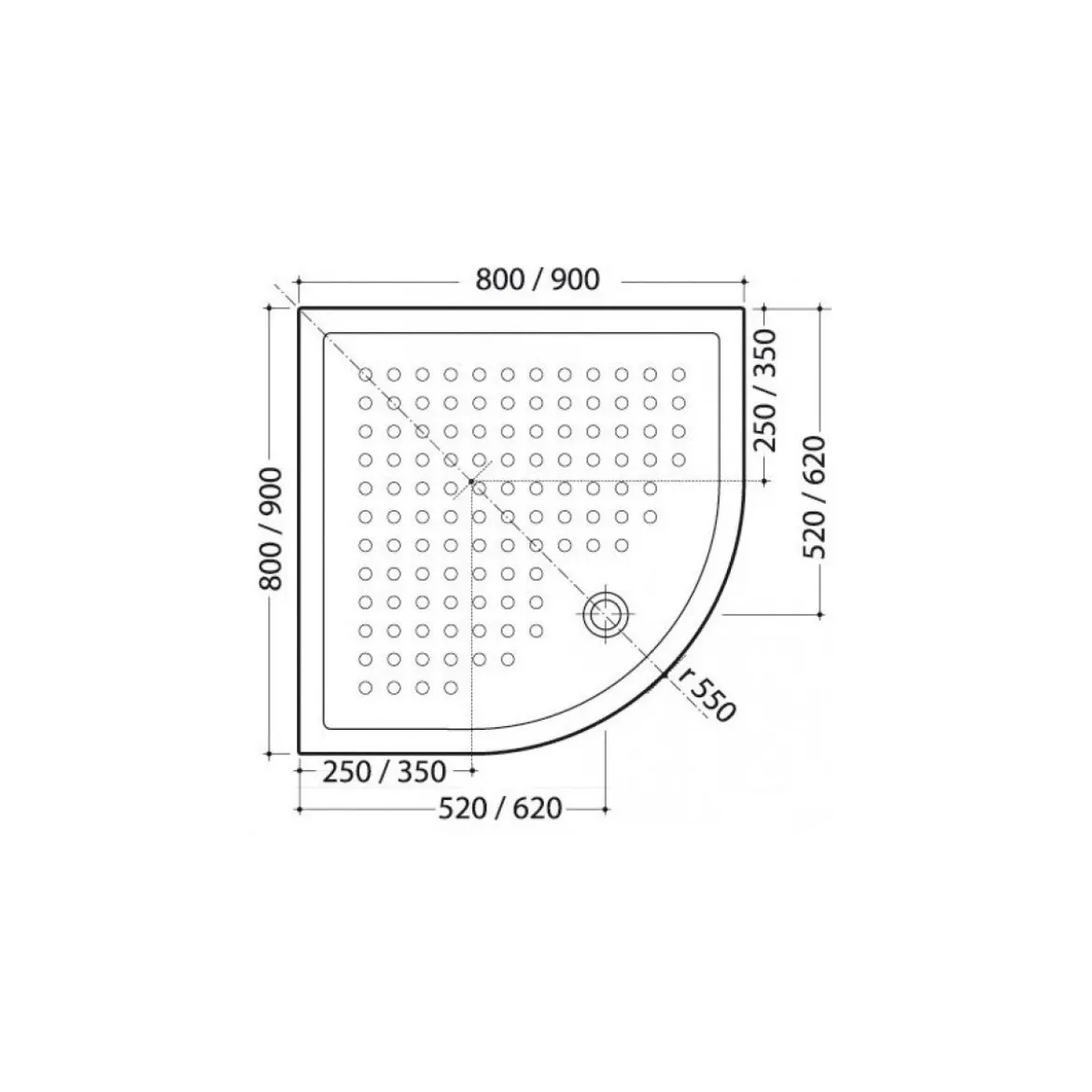 Box Doccia Tondo Semicircolare Vetro Cristallo 80x80 90x90 Angolare Scorrevole 4mm