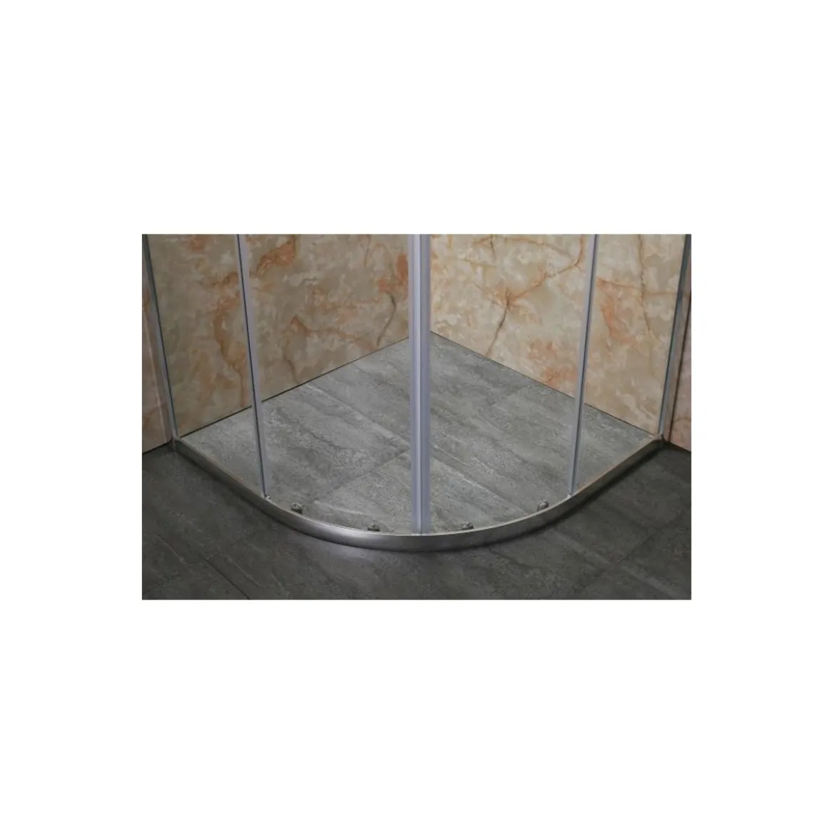 Box Doccia Tondo Semicircolare Vetro Cristallo 80x80 90x90 Angolare Scorrevole 4mm