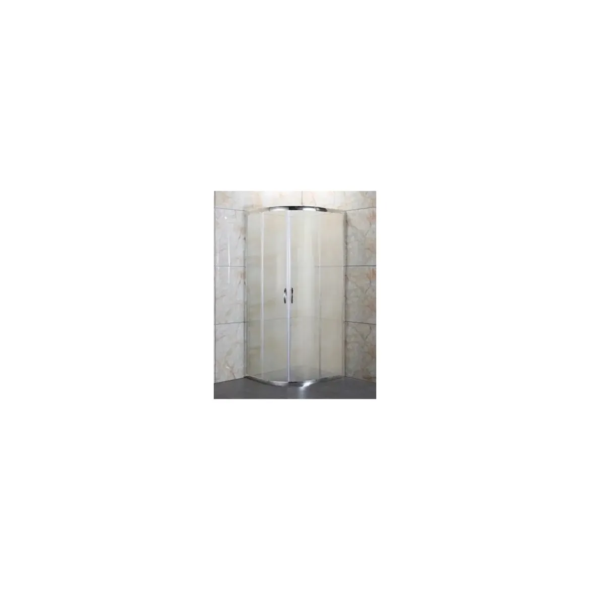 Box Doccia Tondo Semicircolare Vetro Opaco 80x80 90x90 4mm Scorrevole