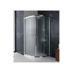 Box Doccia Tondo Semicircolare Vetro Opaco 80x80 90x90 4mm Scorrevole