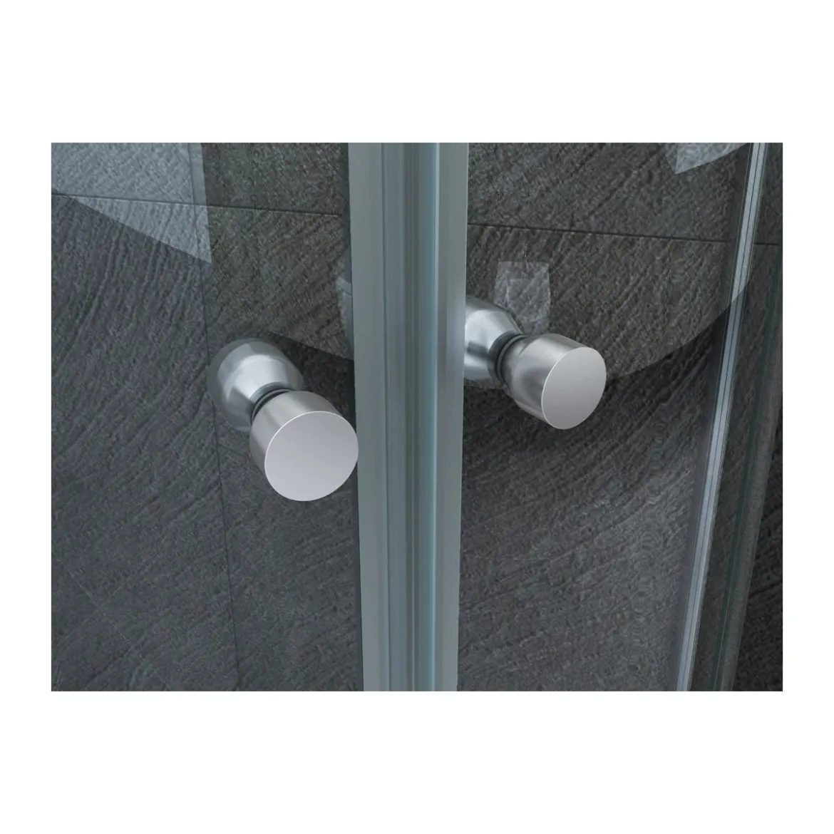 Box Doccia Tondo 80x80 90x90 2 ante Battente 6mm Semicircolare Vetro Cristallo