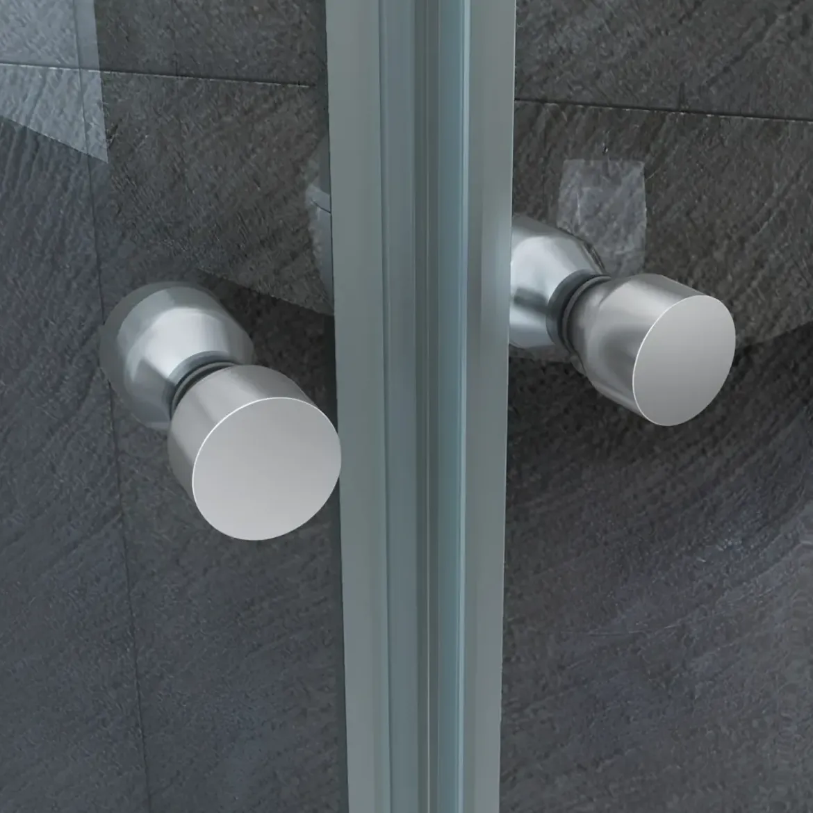 Box Doccia Tondo 80x80 90x90 8 mm 2 ante Battente Semi Circolare Vetro Cristallo