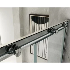 Box Doccia tre 3 Lati 6 mm 2 Scorrevoli Trasparente Anta fissa 70x 80 90 100 120