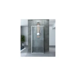 Box Doccia tre 3 Lati 6 mm 2 Scorrevoli Trasparente Anta fissa 70x 80 90 100 120