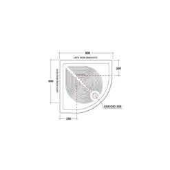 Box Doccia 70x90 Angolare Cristallo 80x80 90x90 Semicircolare 6mm Scorrevole 190