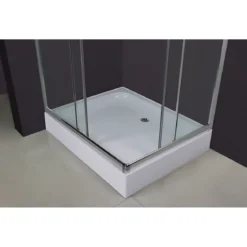 Box Doccia 80x80 Cristallo 4 mm Angolare Ante Scorrevoli Quadrato