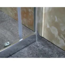 Box Doccia 75x75 Cristallo Temperato 4mm Angolare Ante Scorrevoli