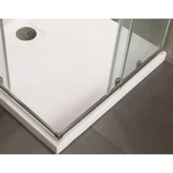 Box Doccia 75x75 Cristallo Temperato 4mm Angolare Ante Scorrevoli