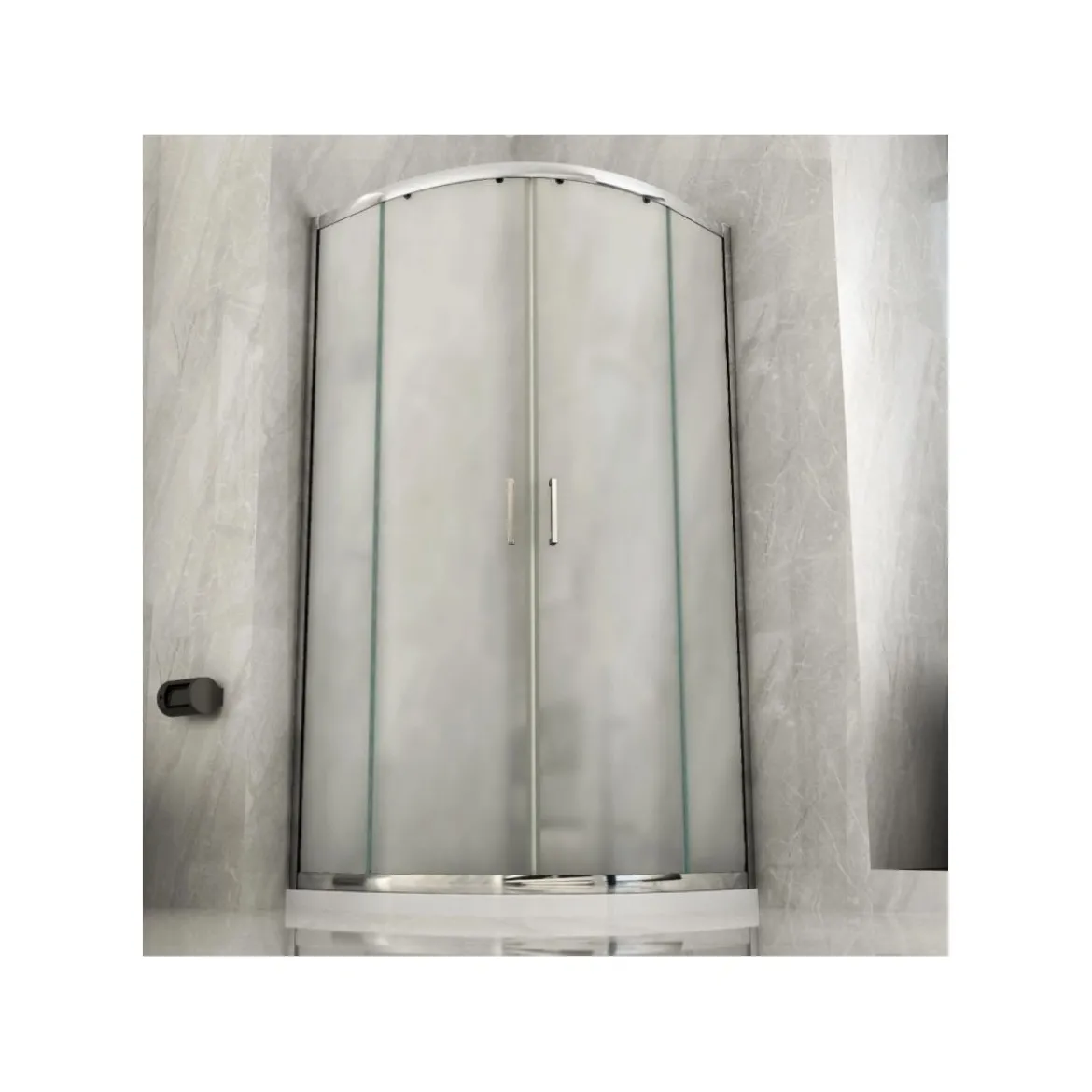 Box Doccia 70x90 Vetro Opaco 80x80 90x90 Semicircolare 6mm Scorrevole 190