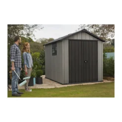 Box in Resina Oakland Casetta Keter 229x223 cm con Pavimento