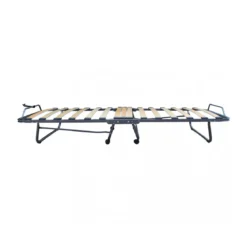 Brandina Pieghevole con Materasso 80x190 Branda Letto Singolo a Doghe
