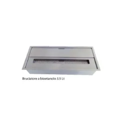 Bruciatore a Bioetanolo Acciaio 3.5 Litri Inserto per Camino Etanolo 4kw Stufa