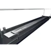 Bruciatore a Bioetanolo con Vetri da Incasso 100 cm 1L in Acciaio Inox