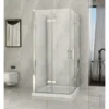 Cabina Box Doccia 3 Lati 2 Ante a Libro 60 70 80 90 100 Battente Porta Cristallo
