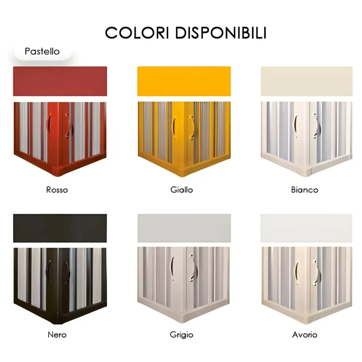 Cabina Box Doccia per Vasca 2 Ante a Soffietto Sopravasca PVC Angolare Colorato