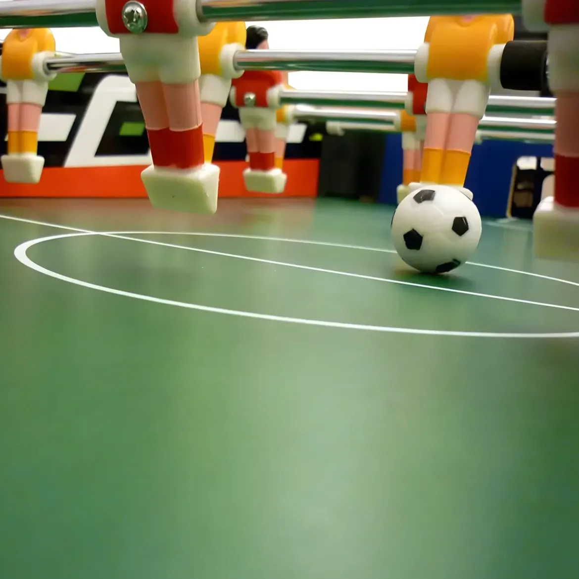 Calcetto Biliardino per Bambini 4 Aste Passanti Palline Incluse Calciobalilla