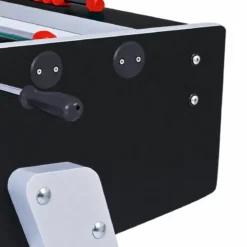 Calciobalilla Nero Biliardino Aste Rientranti per Famiglia da Interno