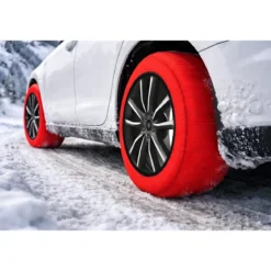 Calze da Neve per Auto Omologate Taglia XS Tessuto ad Alta Aderenza