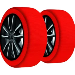 Calze da Neve per Auto Omologate Taglia XXL Tessuto ad Alta Aderenza
