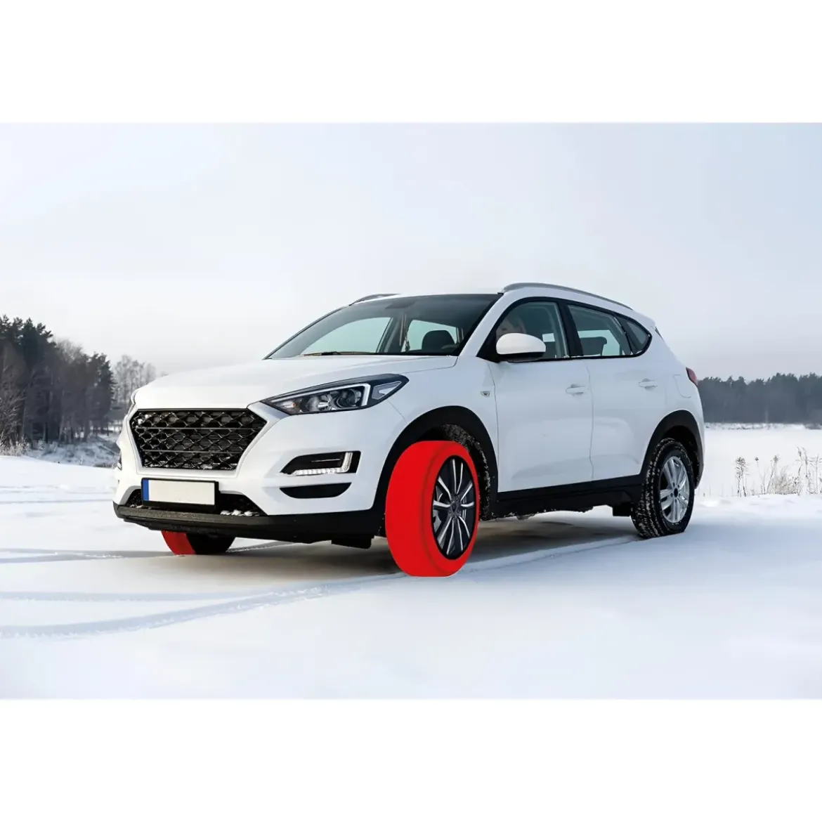 Calze da Neve per Auto Omologate Taglia XXL Tessuto ad Alta Aderenza