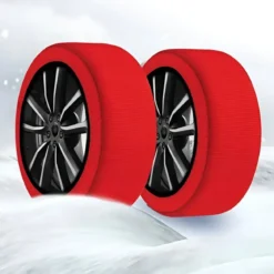 Calze da Neve per Auto Omologate Taglia XXL Tessuto ad Alta Aderenza