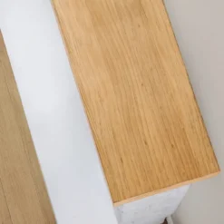 Caminetto Elettrico a Led Tagu Rolf Effetto Cemento Bianco