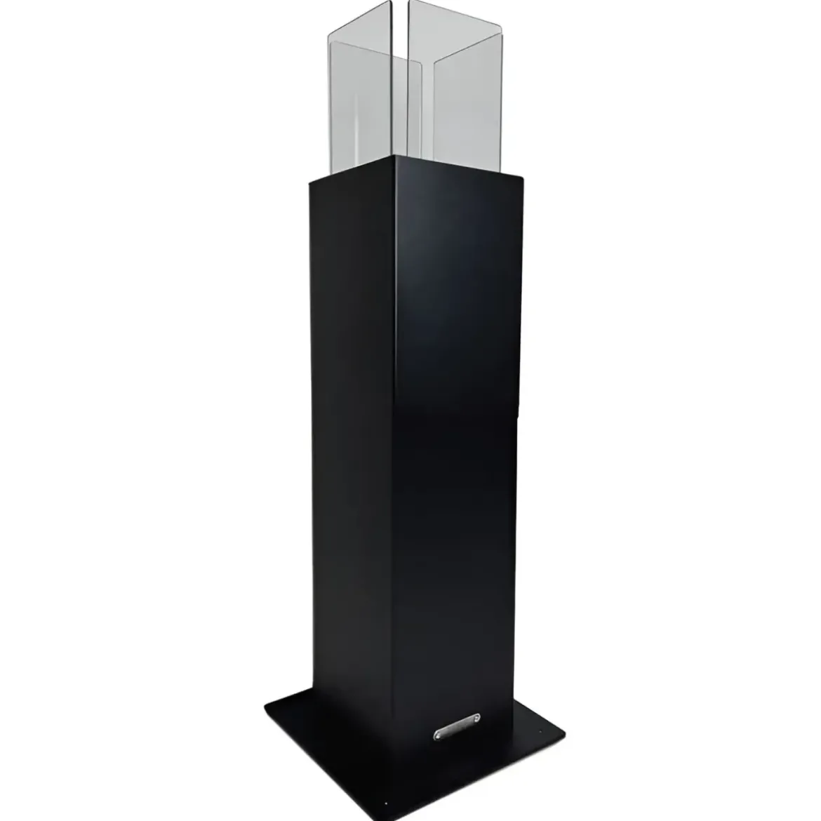 Camino a Bioetanolo a Colonna 70cm Nero 3kW da Giardino Moderno