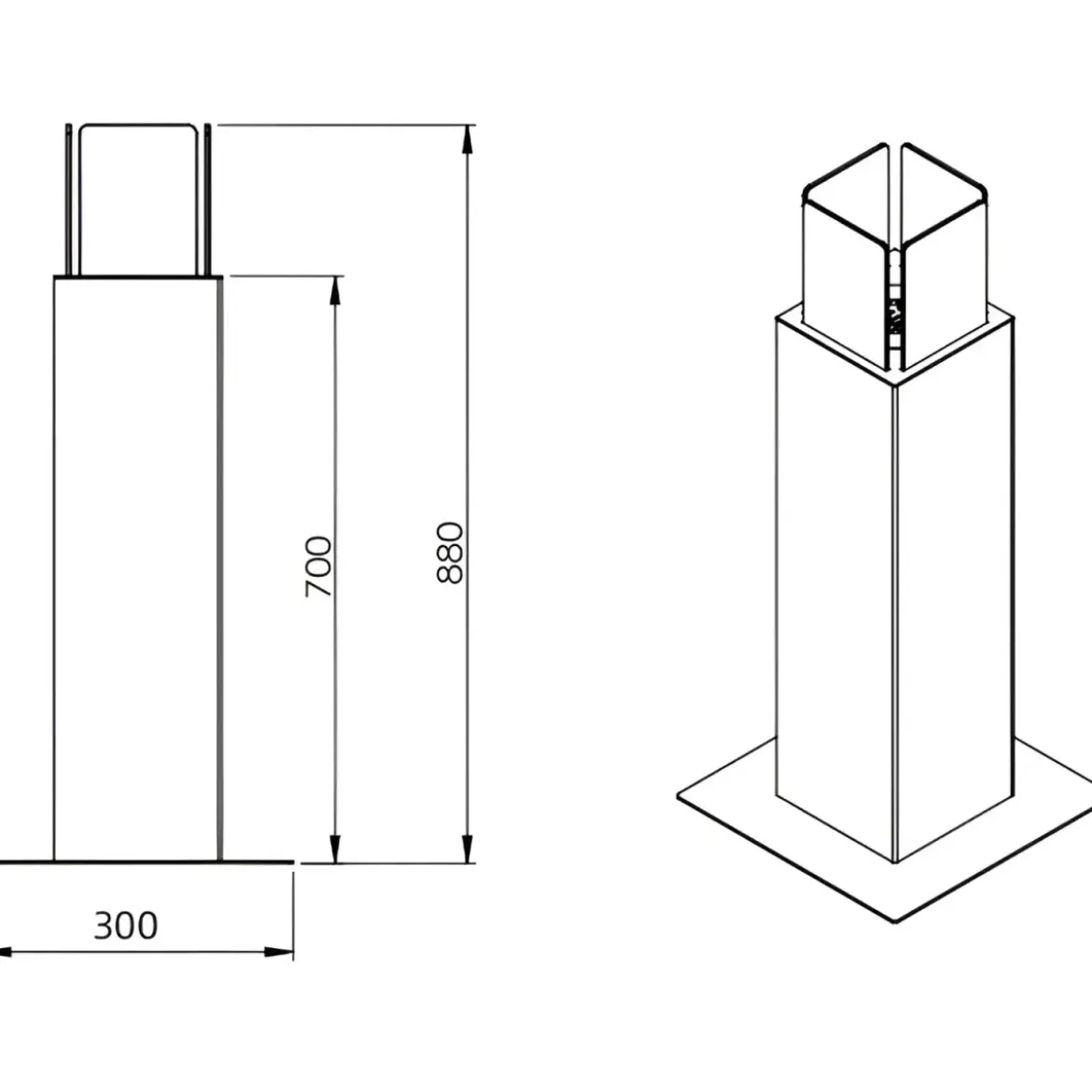 Camino a Bioetanolo a Colonna 70cm Nero 3kW da Giardino Moderno