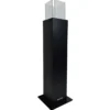 Camino a Bioetanolo a Colonna 110cm Nero 3kW da Giardino Moderno