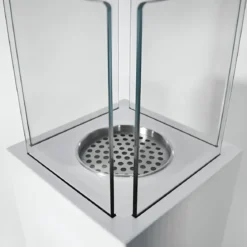 Camino a Bioetanolo a Colonna 70cm Bianco 3kW da Giardino Moderno