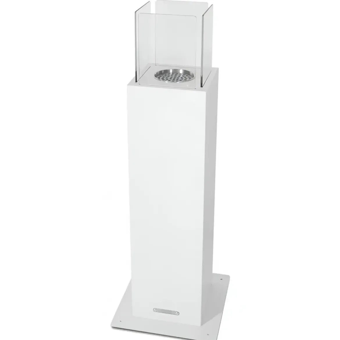 Camino a Bioetanolo a Colonna 70cm Bianco 3kW da Giardino Moderno