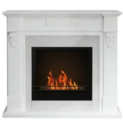 Camino a Bioetanolo da Interno 1,8L Bianco Effetto Marmo 3,4 kW