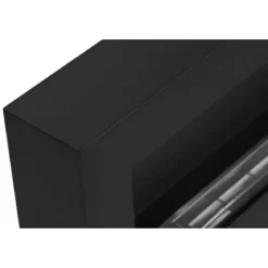 Camino a Bioetanolo da Parete 2,5 KW Nero Fiamma Reale Lana di Roccia