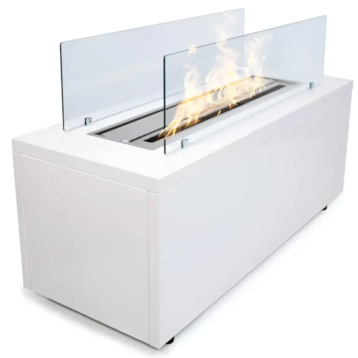 Camino a Bioetanolo da Pavimento 4,5L Bianco Autoportante 4kW Moderno