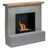 Camino a Bioetanolo Effetto Cemento TAGU Rolf FreeFlame Grigio