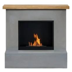Camino a Bioetanolo Effetto Cemento TAGU Rolf FreeFlame Grigio