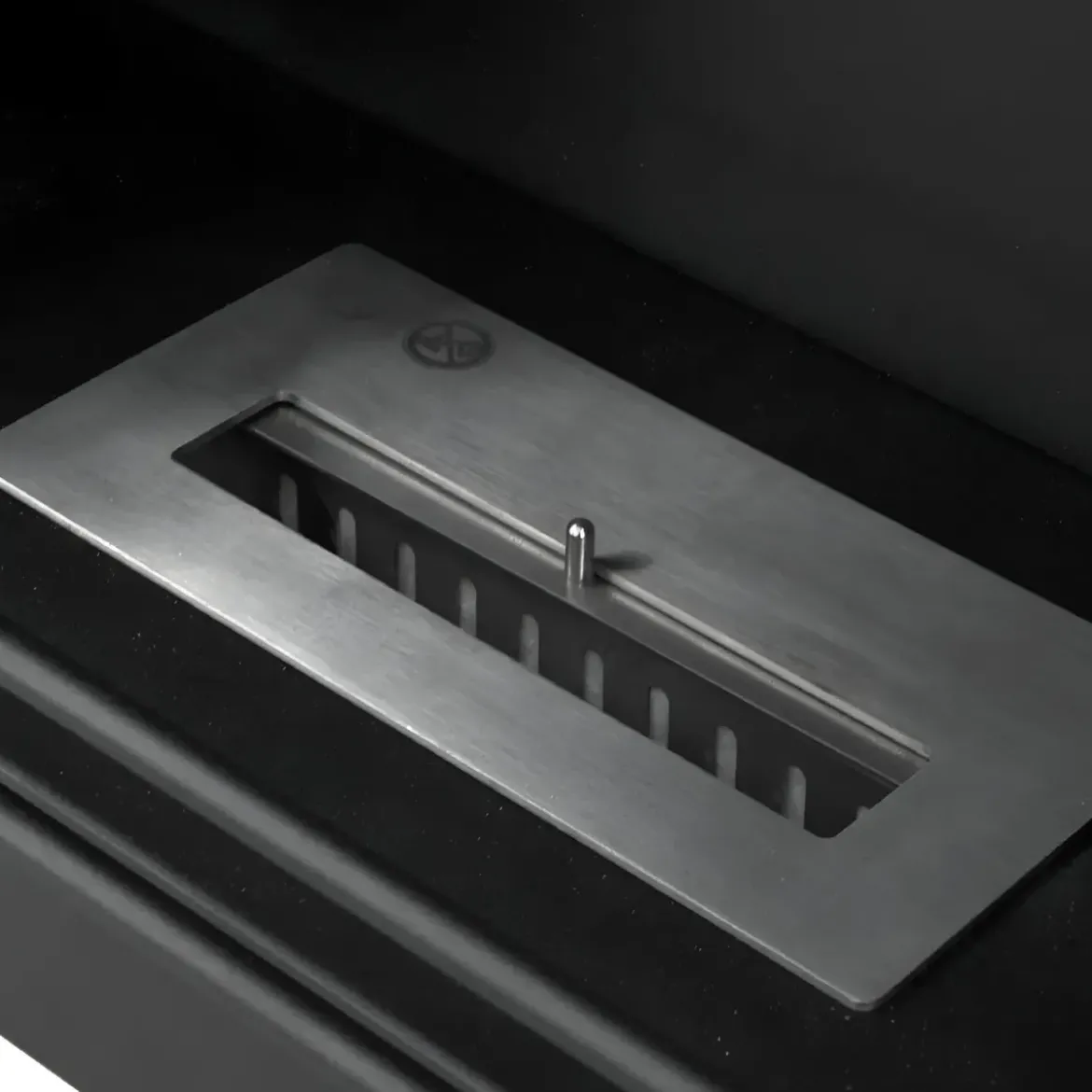 Camino a Bioetanolo 3,4 kW da Pavimento 1,2L Bianco in Legno MDF