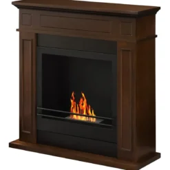 Camino a Bioetanolo 3,4 kW da Pavimento 1,2L Marrone in Legno MDF