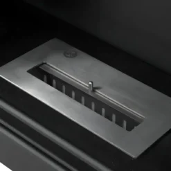 Camino a Bioetanolo 3,4 kW da Pavimento 1,2L Nero in Legno MDF