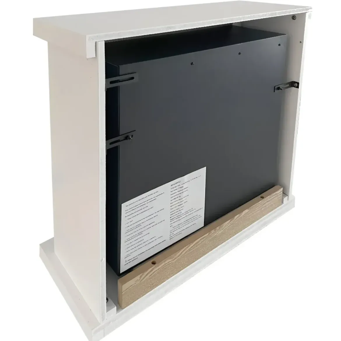 Camino a Bioetanolo 3,4 kW da Soggiorno 1,2L in Legno MDF Bianco