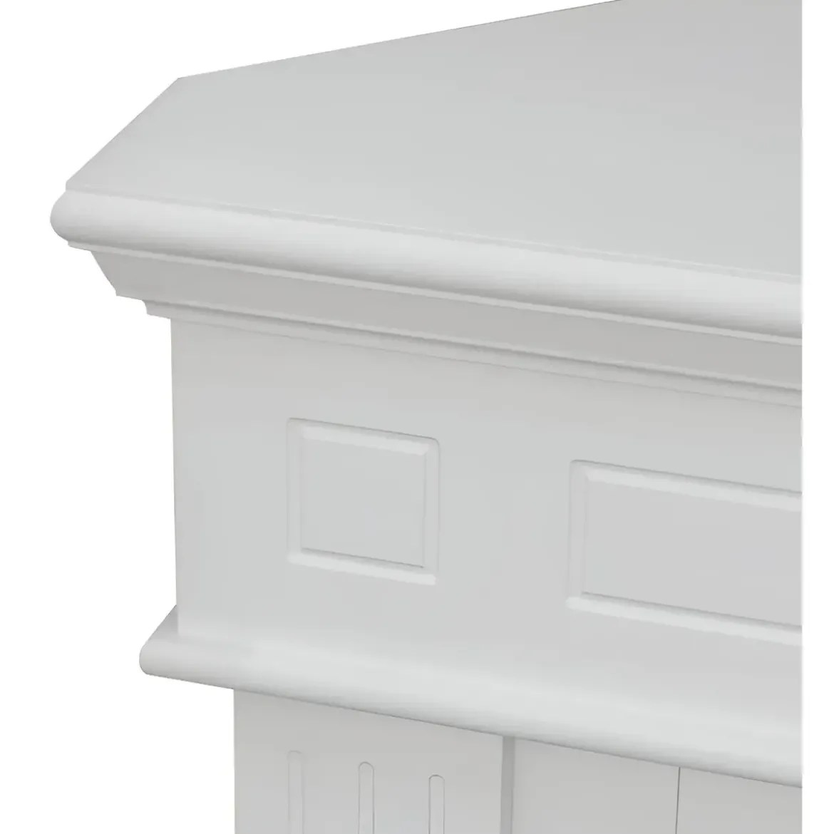Camino a Bioetanolo 1,8L Angolare da Pavimento Bianco 3,4 kW Legno MDF