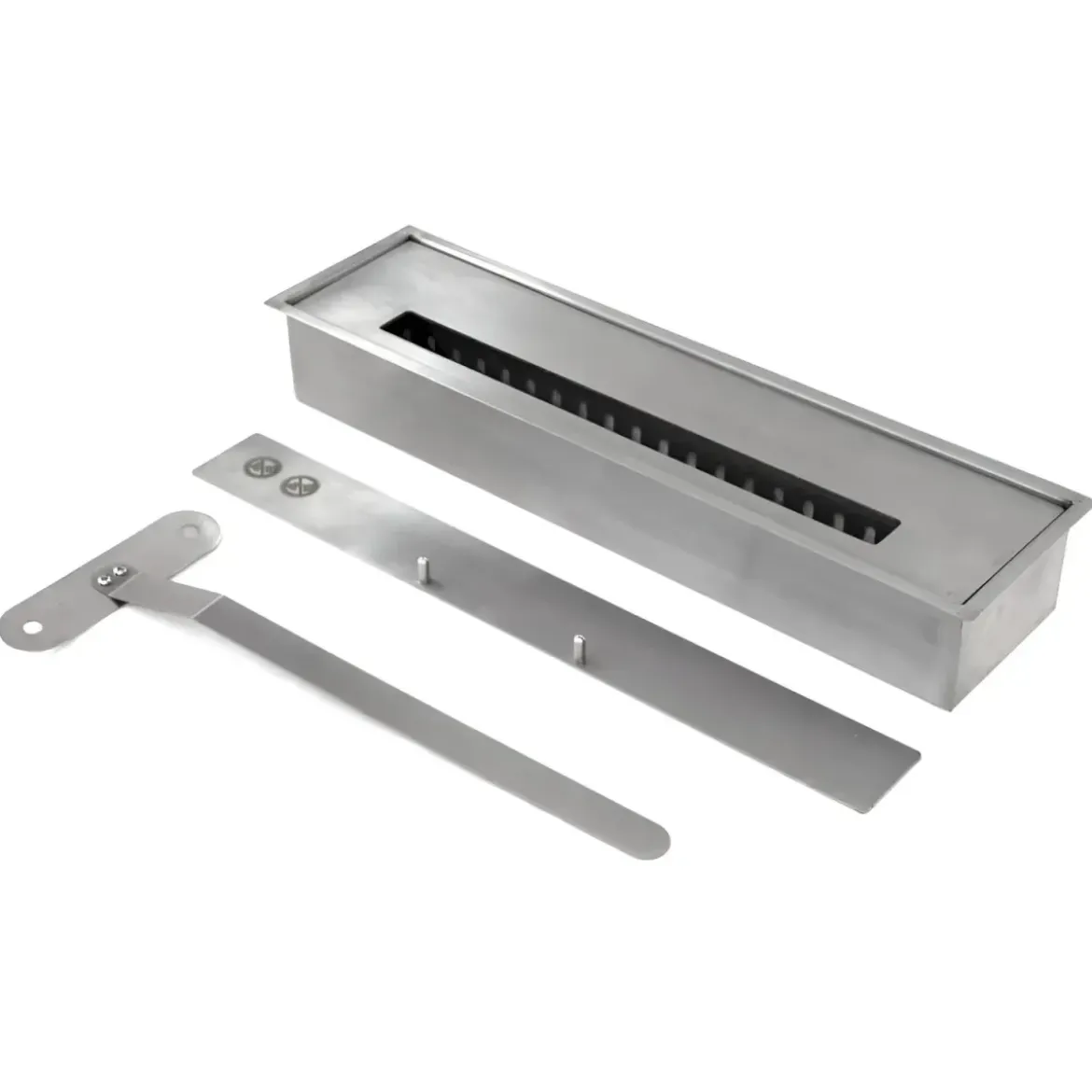 Camino a Bioetanolo 1,8L da Soggiorno 3,4 kW in Legno Bianco Venato