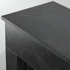 Camino a Bioetanolo 1,8L da Terra 3,4 kW in Legno Effetto Marmo Nero