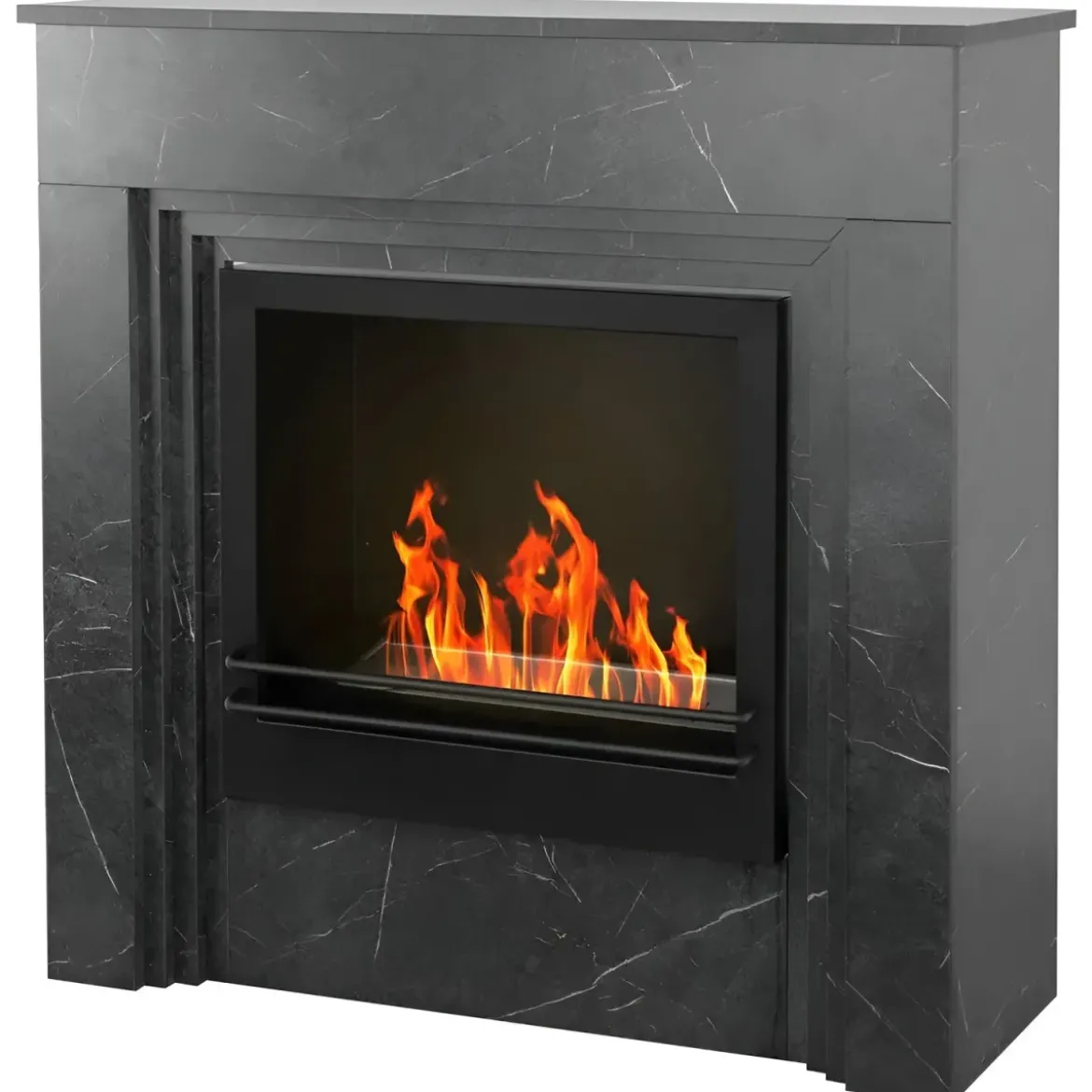 Camino a Bioetanolo 1,8L da Terra 3,4 kW in Legno Effetto Marmo Nero