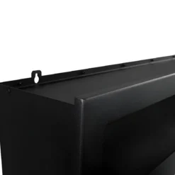 Camino a Bioetanolo 1,5L Nero Angolare a Destra da Incasso 90x45 cm