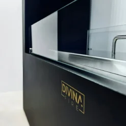 Camino a Bioetanolo 4,5L Nero da Appoggio 4kW da Interno Esterno