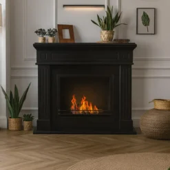 Camino a Bioetanolo Nero da Terra 3,4 kW Lana di Roccia 1,8L Interno