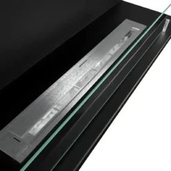 Camino a Bioetanolo Trifacciale da Incasso 90x45 cm 1,5L Nero 3kW