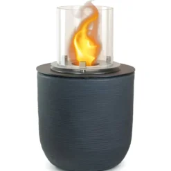 Camino Bioetanolo da Giardino 1,5L Grigio Ghisa da Pavimento 35x55 cm