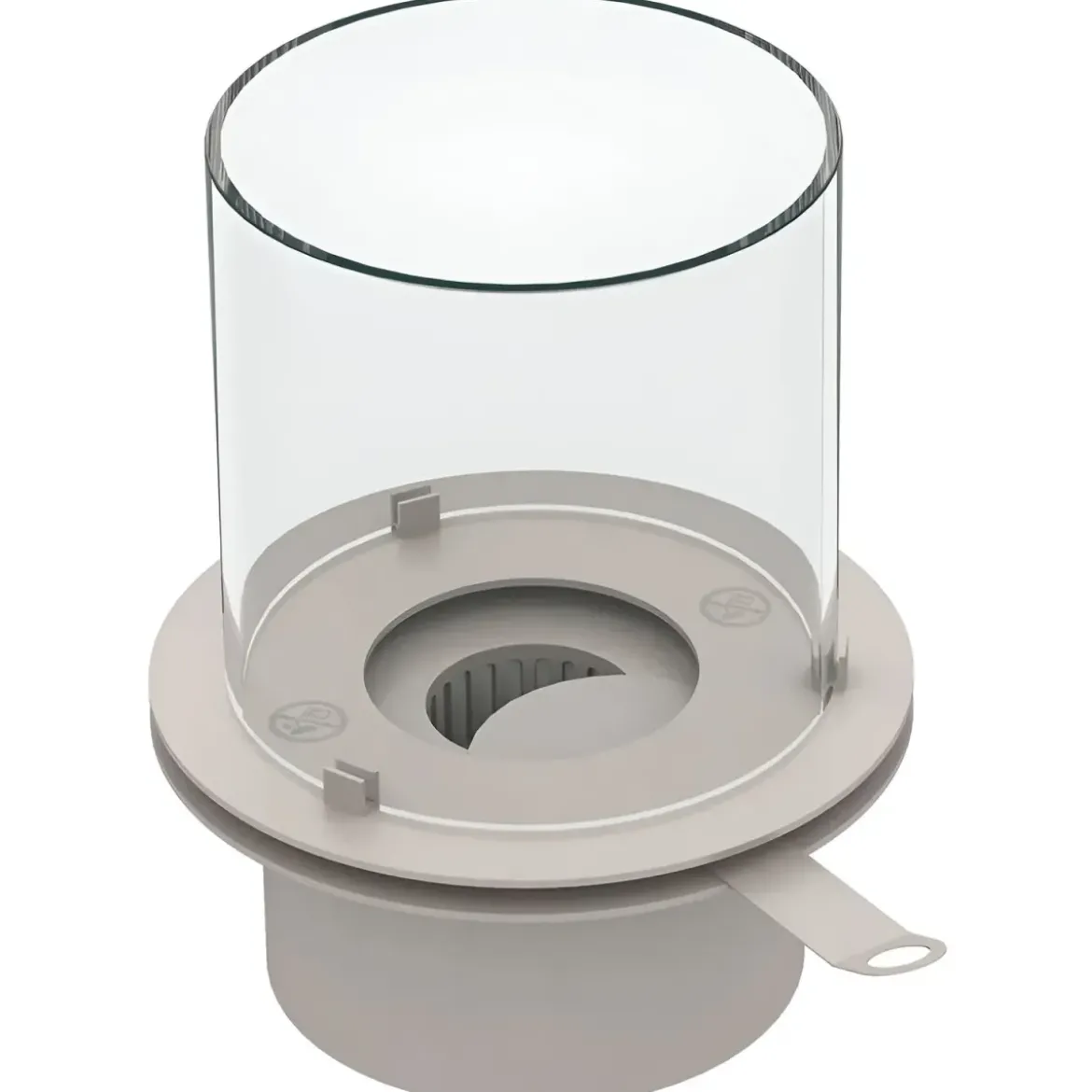 Camino Bioetanolo 1,5L Ghisa Grigio Cilindro Ø35 da Pavimento Moderno